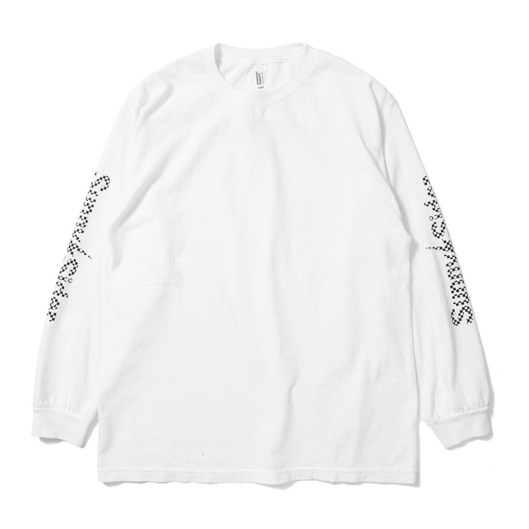 SUNNY RIZE 長袖カットソー ホワイト Jesse着 XL 2025 S/S long sleeve Tshirt Checker White – サニーシーサイダー