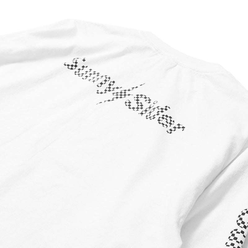 2025 S/S long sleeve Tshirt Checker White