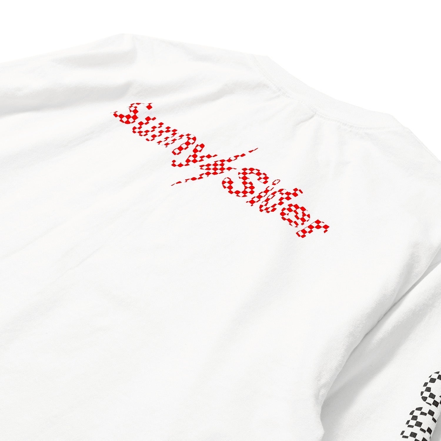 2026 SS / SunnyChecker LongsleeveTshirt White – サニーシーサイダー 2026 SS / SunnyChecker LongsleeveTshirt White – サニーシーサイダー